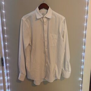 Van Heusen Regular Fit 34/35 White Dress Shirts STACK OF 5